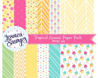 20FOR20, summer digital papers or tropical backgrounds