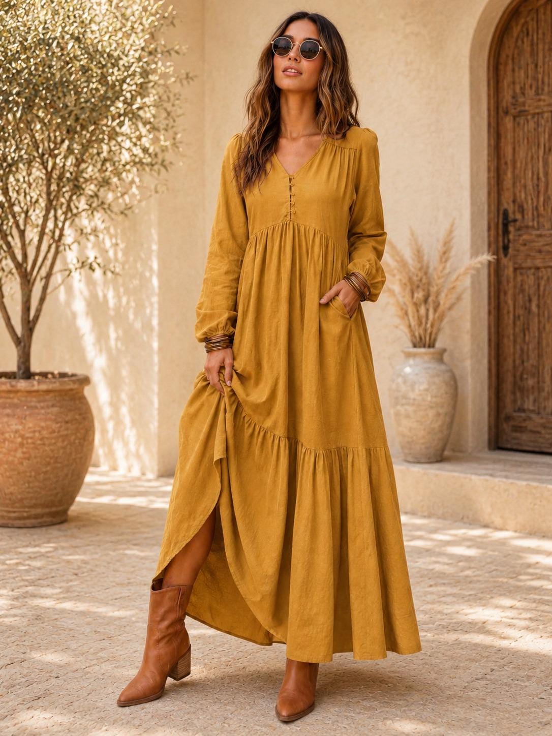 boho cotton dresses australia Dress Color:Vintage Pink Floral colourway-imogen Women's Grey Dresses | Maxi 40 inches