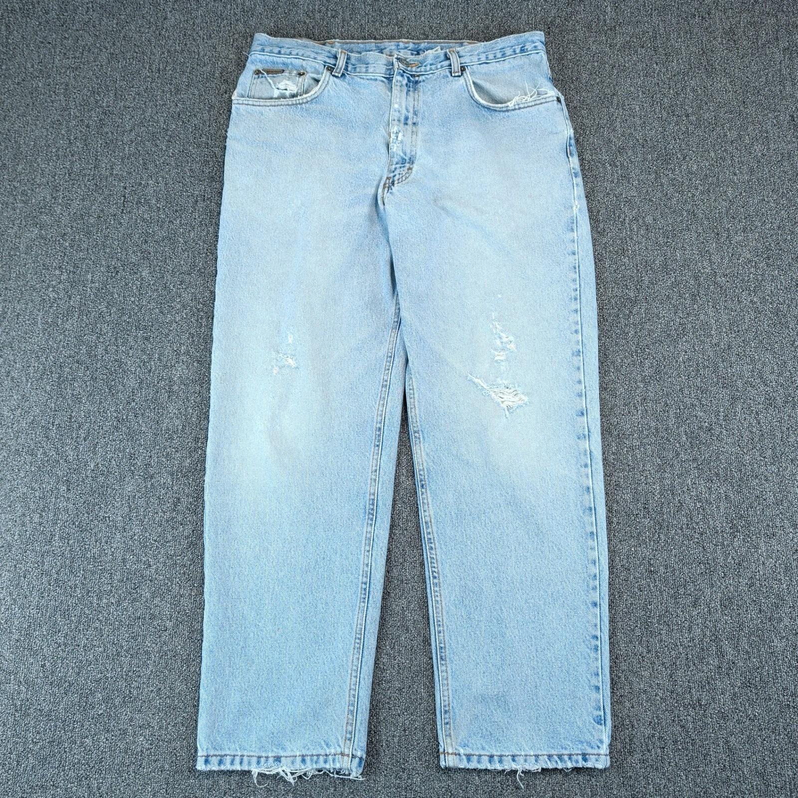 Calvin Klein 80s Vintage Easy Fit Jeans Men 36x30 Blue Stonewash 100% Cotton USA — photo 2