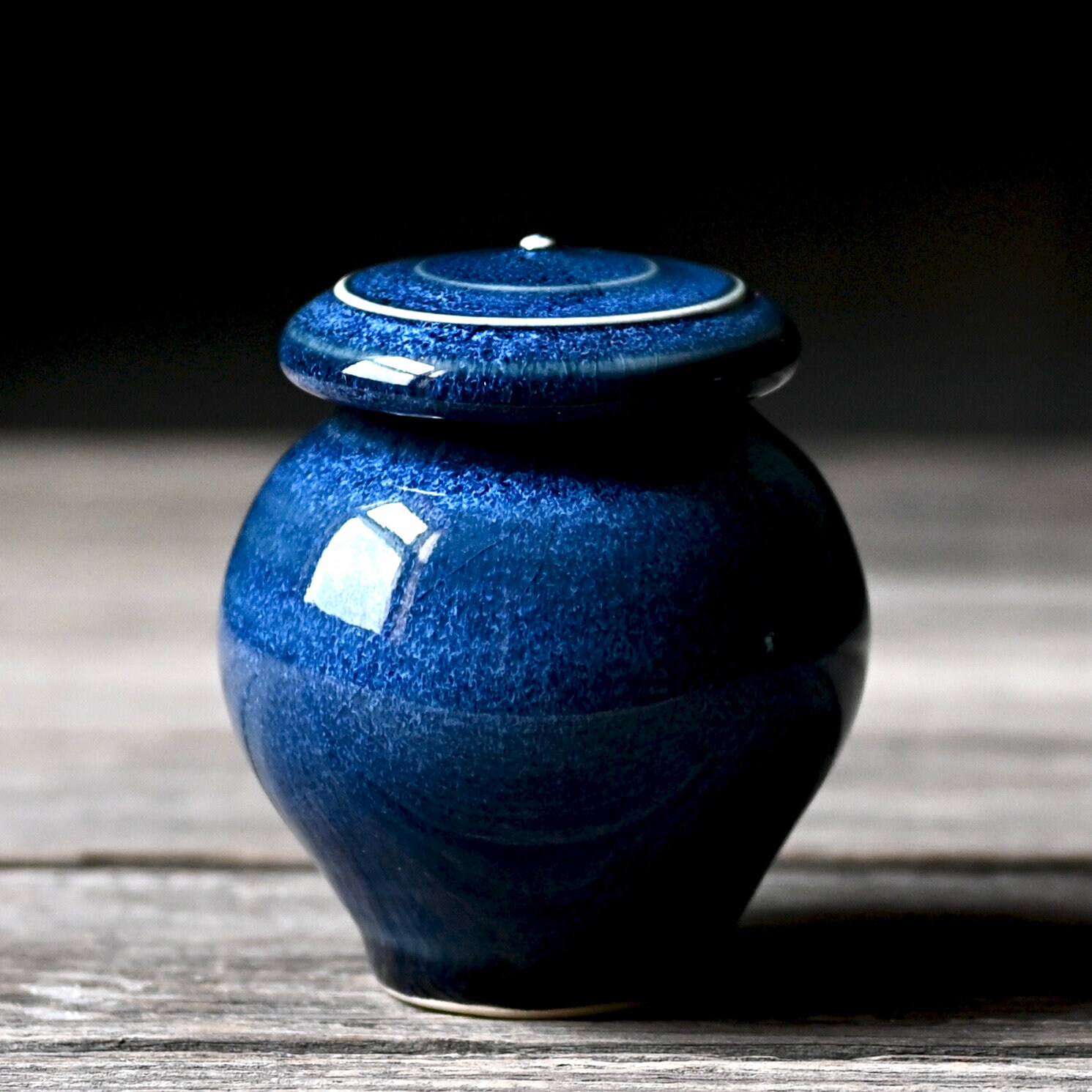 Keepsake Urn, Deep Blue Galaxy -- Treasured Memorial, Honor a Loved O…