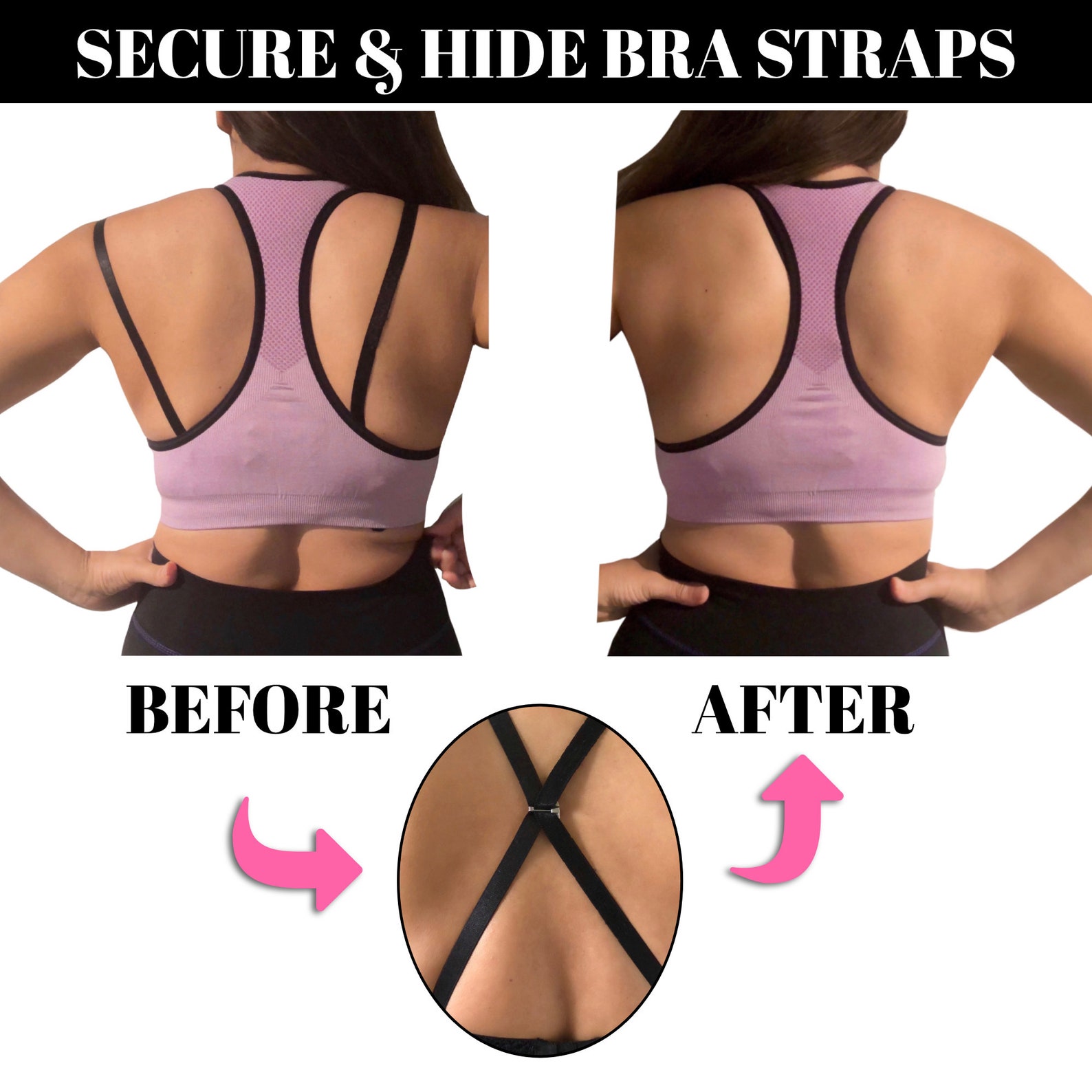 NONSLIP Bra Strap Clips Racerback Conceal Bra Straps Holder Etsy