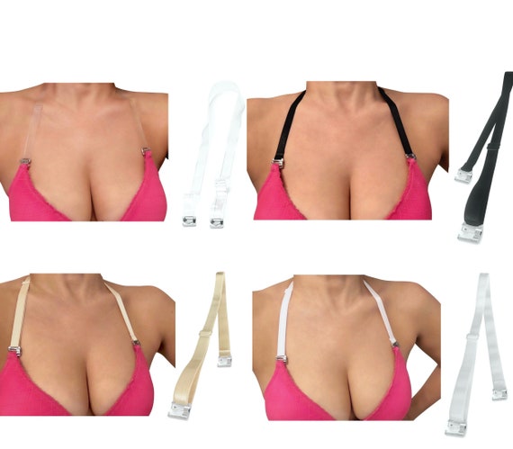 Non-slip, Halter Neck Backless Strap, Clips on Bra, Dress