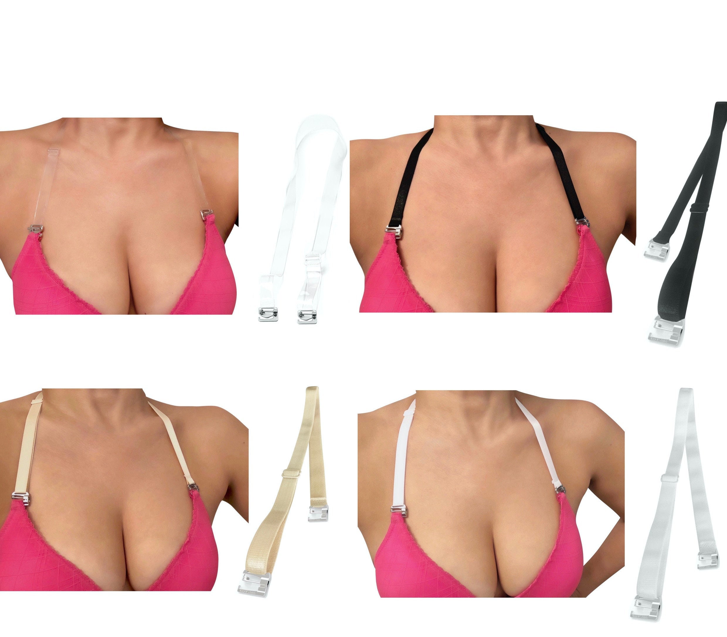 how to hide back rolls in backless dress Transparent Bra Straps | Invisible & Comfortable Fit