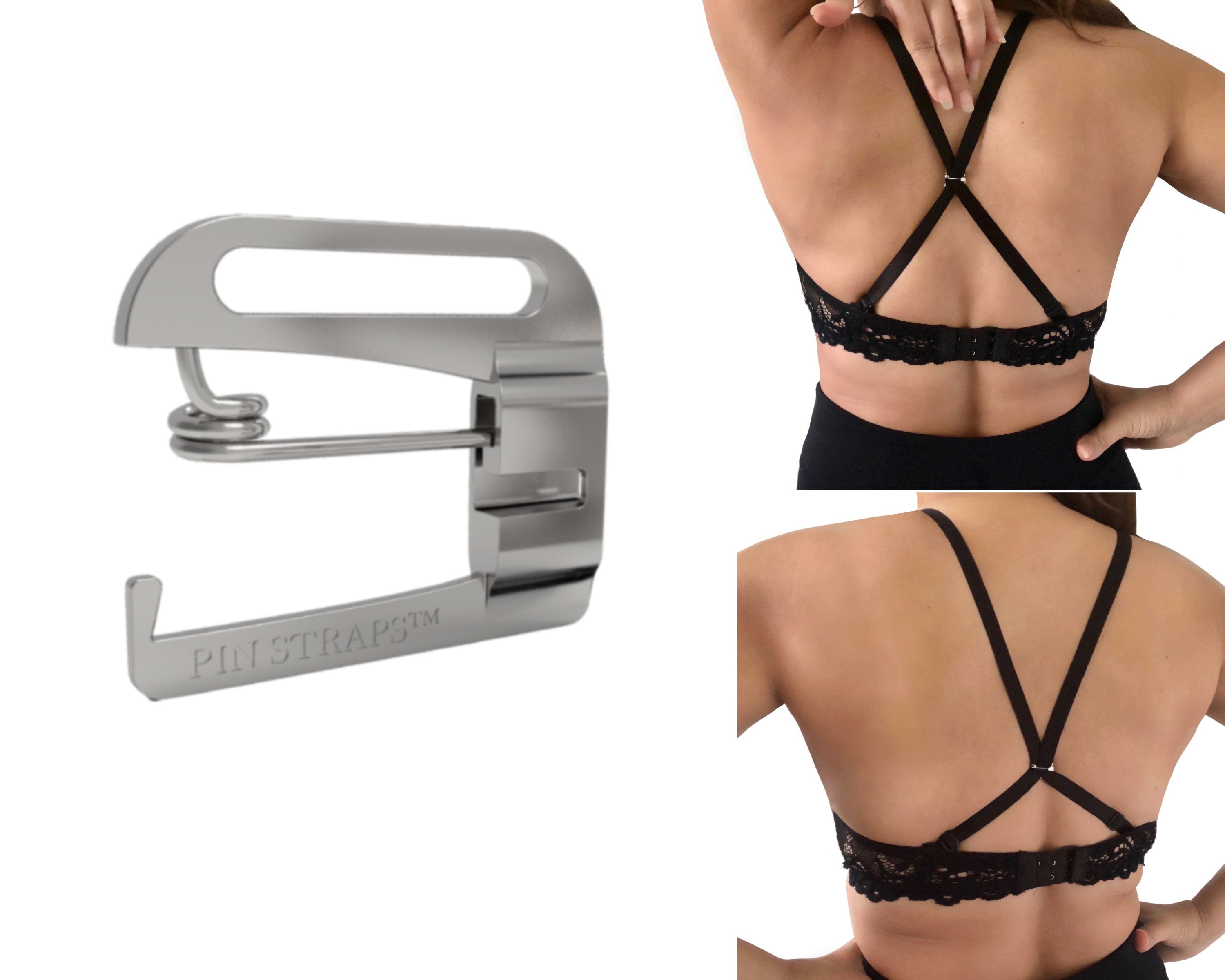 8 Pcs Bra Strap Clips,Women Bra Strap Conceal Holder Anti-Slip Buckles Cleavage Control Clips for Bra