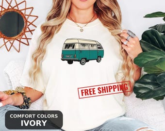 Travel Lover T-Shirt, Road Trip Gift for Adventure Seekers, Retro Mountain Camper Tee, Funny Wanderlust Shirt for Him and Her