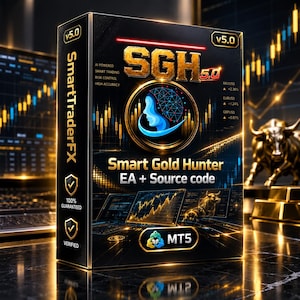 Smart Gold Hunter EA v5.0 MT5 | XAUUSD Trading Bot | Forex Expert Advisor | Scalping & Breakout EA | MQ5 Source Code
