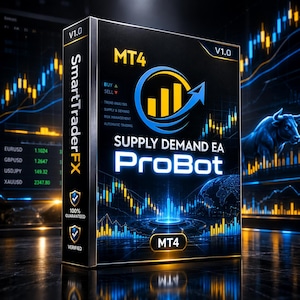 Supply Demand EA ProBot MT4 | Forex Trading Robot Zone Indicator | Gold XAUUSD Automated Bot | Prop Firm Challenge Algo Trading System