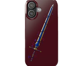 Briarstrike Greatsword Phone Case - Crimson Briar Fantasy Floral Blade/Sword Cover for iPhone