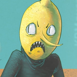 Adventure Time – Lemongrab | Fan Art Print, inakzeptable Cartoon Poster, Dummes Absurdist Art Print für Adventure Time Fans und Meme-Liebhaber