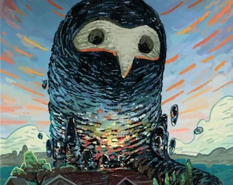 Sunrise Beast Evaporating Original Art Digital Print