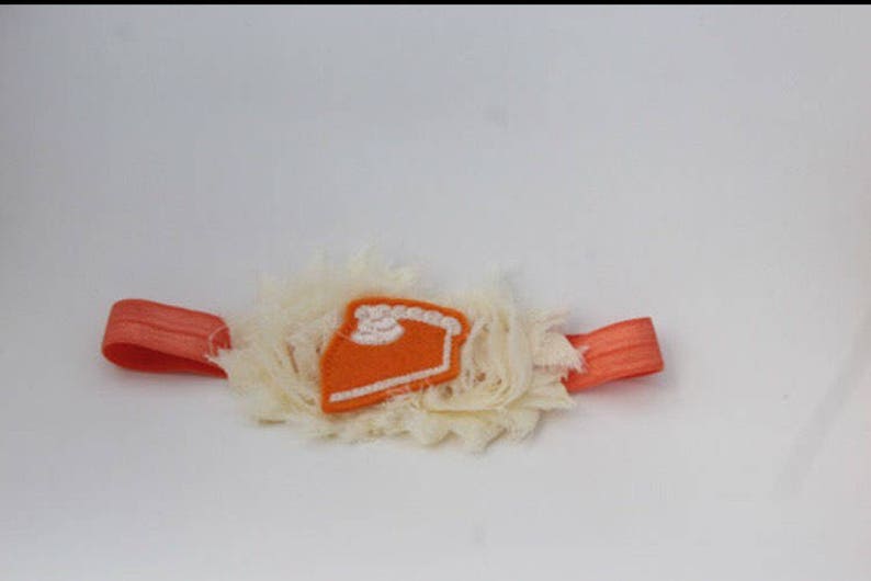 Thanksgiving Headband Pumpkin Pie Headband Baby Headband Fall Themed Headband Multiple Sizes