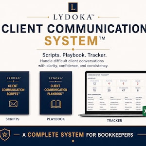 Sistema di comunicazione con i clienti per la contabilità / Script per email, gestione di conversazioni difficili con i clienti, manuale operativo e strumento di monitoraggio Excel
