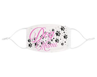 Masque pour chienne Dog Mami | Motif floral à empreintes de pattes
