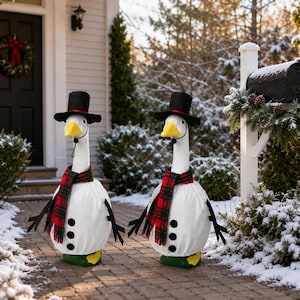 Snowman outdoor statue