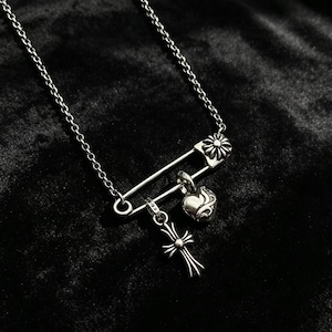 Chrome hearts necklace safety pin - Etsy 日本