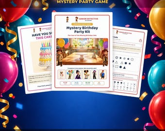 Detective Birthday Party Game for Kids, Printable Mystery Party, Scavenger Hunt, Escape Room Game, Spy Party Activity, Ages 8-10