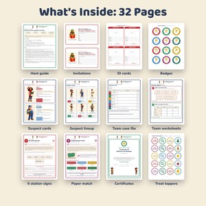 Christmas Party Game for Kids, Printable Detective Mystery, Family Christmas Activity, Classroom Holiday Party, Scavenger Hunt, Ages 8-10 image 2