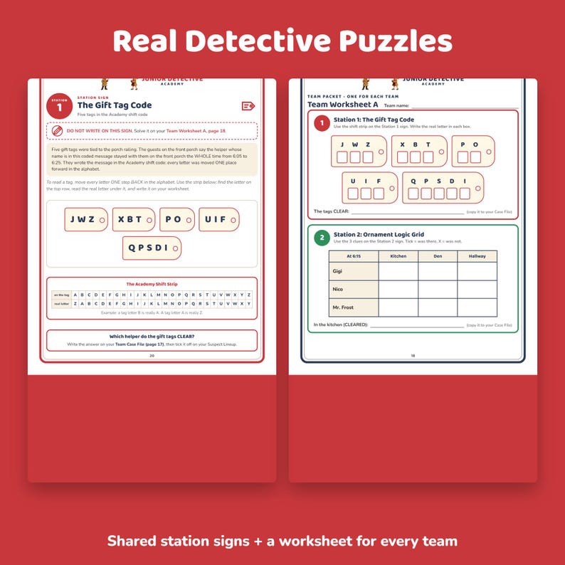 Christmas Party Game for Kids, Printable Detective Mystery, Family Christmas Activity, Classroom Holiday Party, Scavenger Hunt, Ages 8-10 image 6