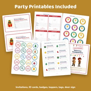 Christmas Party Game for Kids, Printable Detective Mystery, Family Christmas Activity, Classroom Holiday Party, Scavenger Hunt, Ages 8-10 image 7