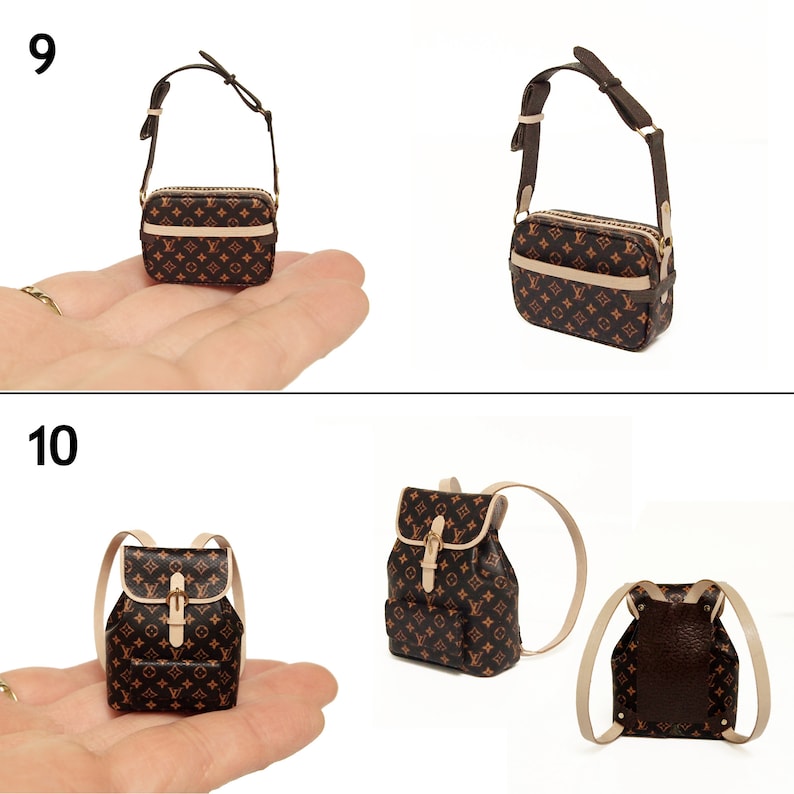 Sac à main miniature pour poupée ou sac de maitrise en cuir travail