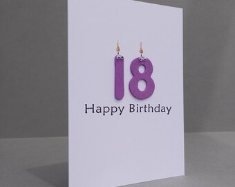 SALE! 18 Happy Birthday Card. 18th Birthday Card, Happy Birthday Card, 18th Birthday Card.