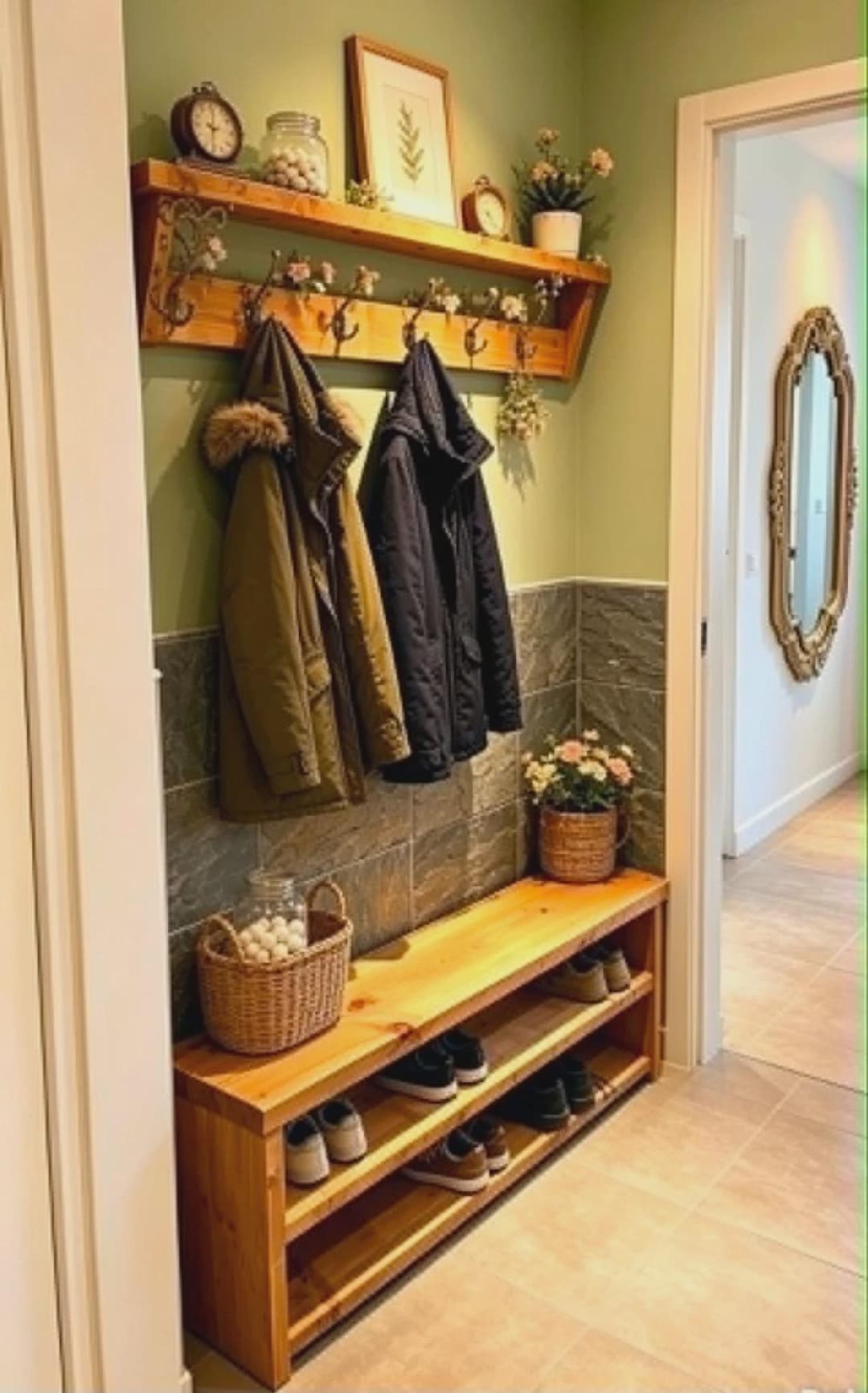 Rustic Garment Rack Shoe Rack & Coat Rack – Rustic Handmade Wood - Various Sizes - Etsy UK