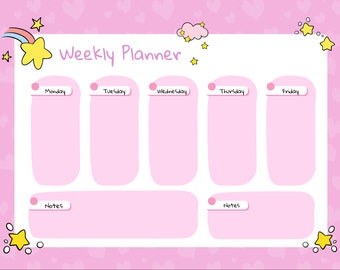 Digital Download - weekly planner