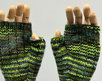 Manhands (Fingerless Merino Mitts)
