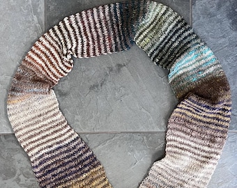 Mad Cozy  (a Striped and Ribbed Scarf)