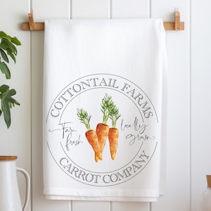 Vegetable Tea Towel, Carrot Kitchen Linens, Vegetable Kitchen Tea Towel, Vegetable Kitchen Linens, Carrot Linens, Spring Decor Kitchen Towel