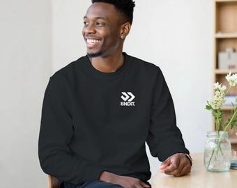 BNDIT Essential Sweatshirt, Minimalist Streetwear Pullover, Unisex Crewneck, Urban Logo Sweater, Clean Aesthetic, Everyday Basic