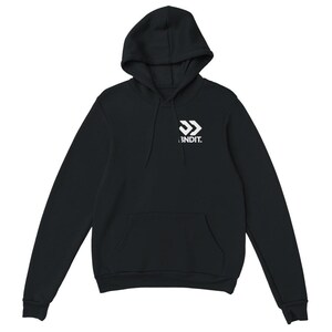 Oversized Streetwear Hoodie, Urban Aesthetic Pullover Hoodie, Unisex Hooded Sweatshirt, Y2K Grunge Vibe, Minimalist Logo, Edgy Gift | BNDIT image 4