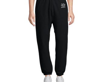Streetwear Joggers Embroidered Logo, Urban Aesthetic Sweatpants, Unisex Cotton Jogger Pants, Y2K Grunge Vibe, Cozy Everyday Fit | BNDIT