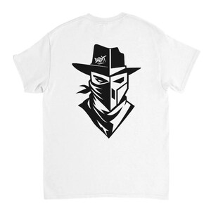 BNDIT Streetwear T-Shirt - Urban Aesthetic Short Tag Graphic Tee - Heavyweight Cotton Casual Urban Apparel - Minimalist Street Style Shirt image 5