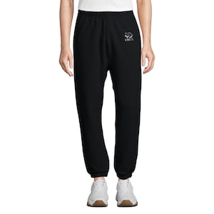 Streetwear Joggers Embroidered Logo, Urban Aesthetic Sweatpants, Unisex Cotton Jogger Pants, Y2K Grunge Vibe, Cozy Everyday Fit | BNDIT
