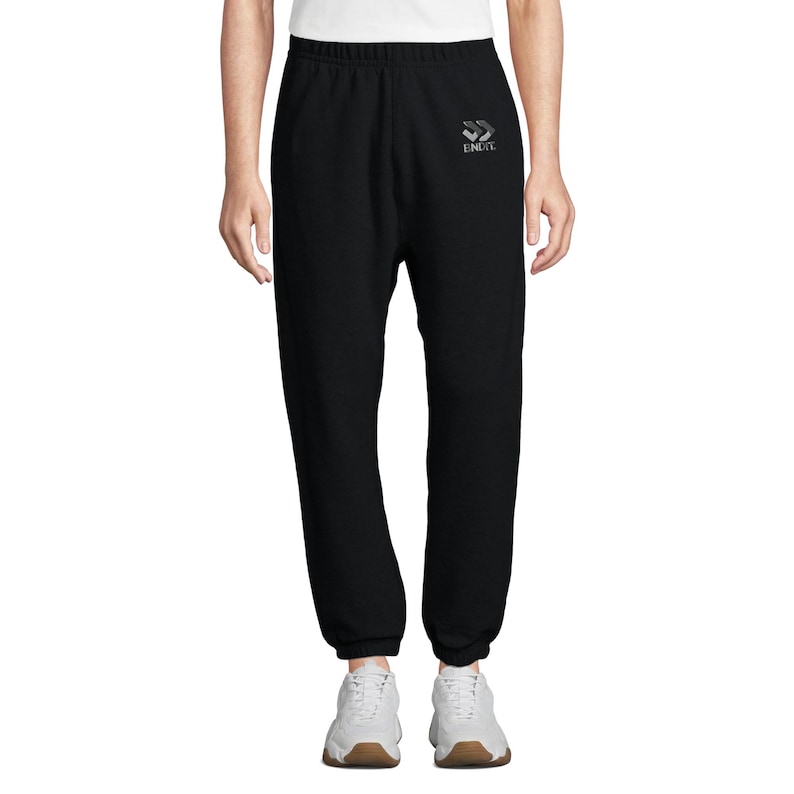 Streetwear Joggers Embroidered Logo, Urban Aesthetic Sweatpants, Unisex Cotton Jogger Pants, Y2K Grunge Vibe, Cozy Everyday Fit | BNDIT image 1