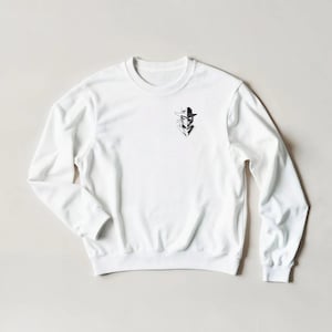 Sudadera urbana Bndit Graphic, jersey urbano con estampado frontal y trasero, etiqueta de grafiti de personaje enmascarado, cuello redondo unisex, estilo urbano vanguardista | BNDIT imagen 4