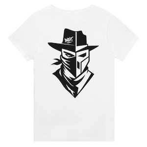 BNDIT Streetwear T-Shirt - Urban Aesthetic Short Tag Graphic Tee - Heavyweight Cotton Casual Urban Apparel - Minimalist Street Style Shirt image 2
