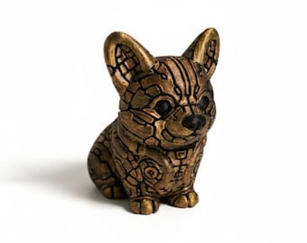 Hand-Painted Corgi Figurine | Dog Ornament