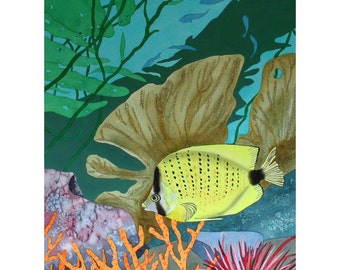 Yellow Fish Original Watercolour