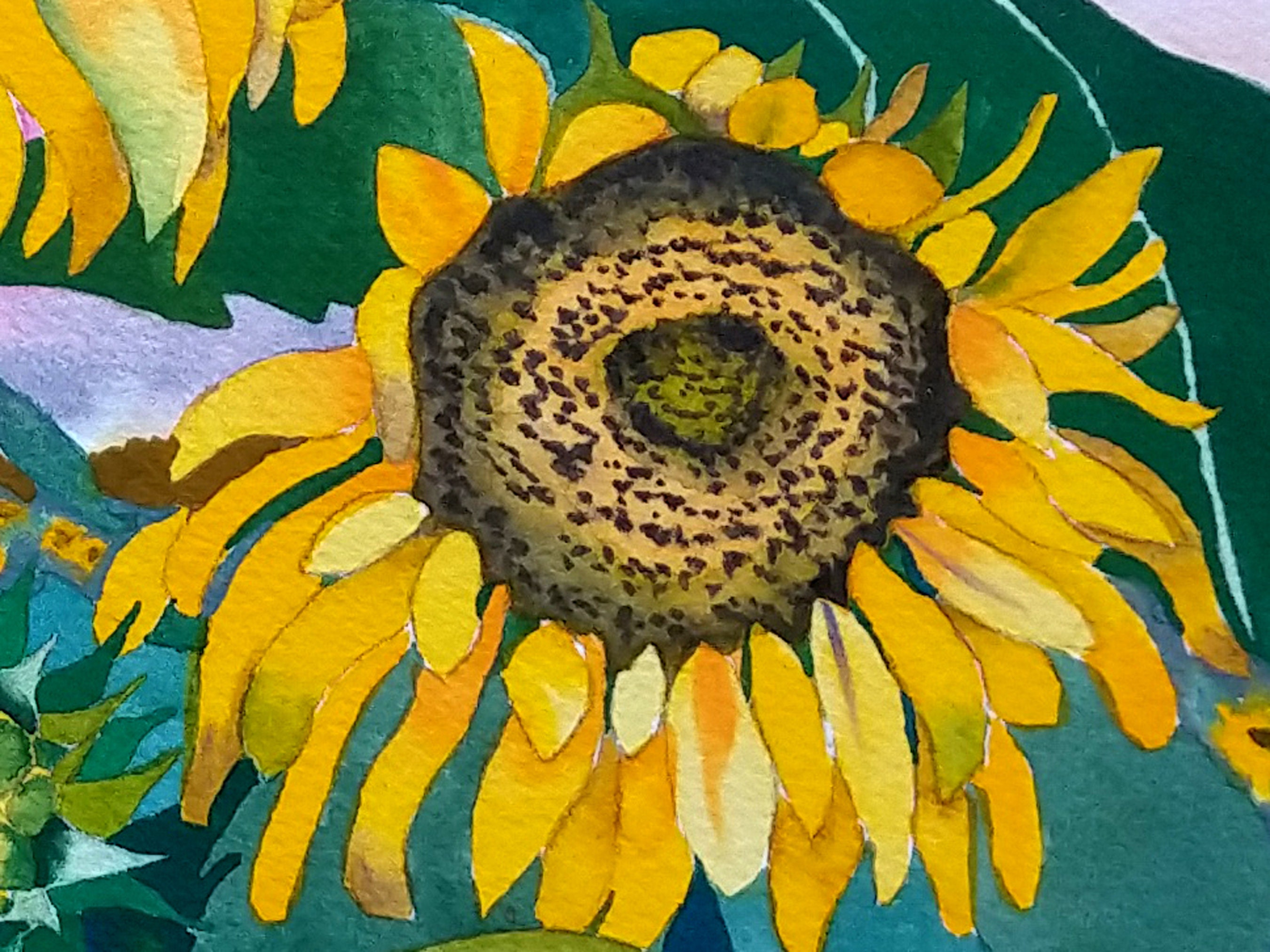 ひまわりのオリジナル植物花水彩画 - Etsy 日本 ひまわりのオリジナル植物花水彩画 - Etsy 日本