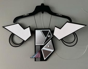 Zelah schouder nek harnas Sci-Fi futuristisch kostuum hoofddeksel accessoire