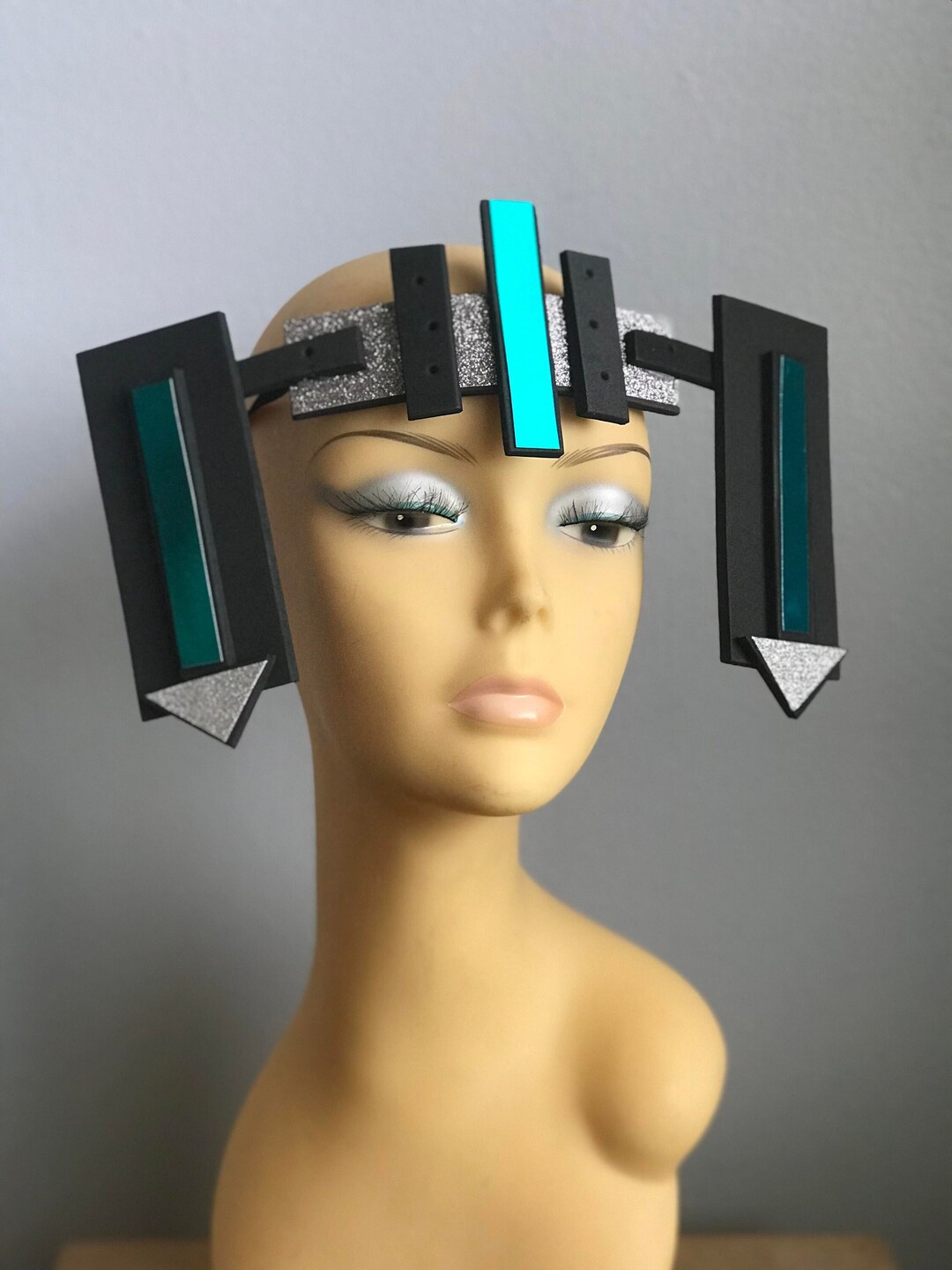 Suspension Head Bar Futuristic Scifi Art Deco Headpiece - Etsy