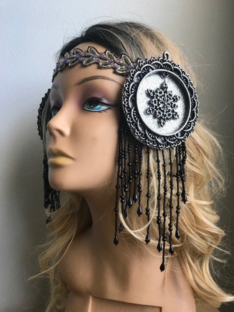 Boho Art Nouveau gypsy headband head jewelry halo crown tiara Etsy
