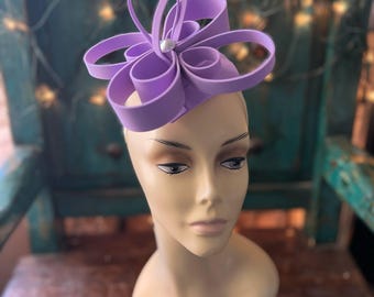 Lavender Township BOW Cocktail Hour floral spray flower fascinator hair costume hat accessories