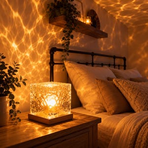 Water Ripple Lamp, Ocean Wave Projector, Aurora Night Light, Bedroom Mood Light