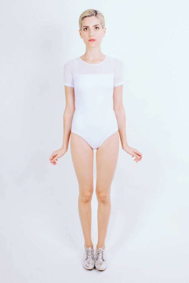 white cotton bodysuit