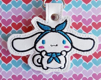 Embroidered Key chain - Kawaii Cinnamon Puppy