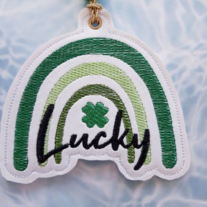 Lucky Rainbow embroidered ornament