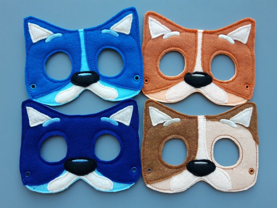 Child's Mask Blue Heeler Dog Family Your Choice of Dog Etsy